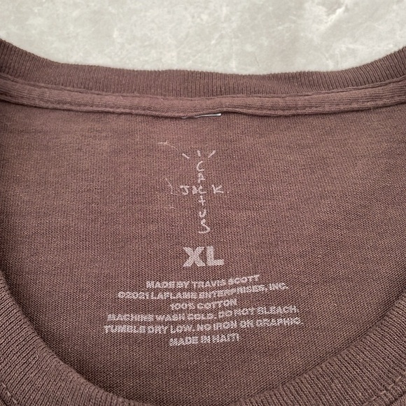 Men's Cactus Jack Travis Scott x Fragment Design x Air Jordan Cotton Shirt XL - Picture 13 of 13